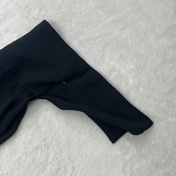 Ramy Brook Addy M Black Slit Sleeve Blouse Rent‎ The Runway - Picture 8 of 15